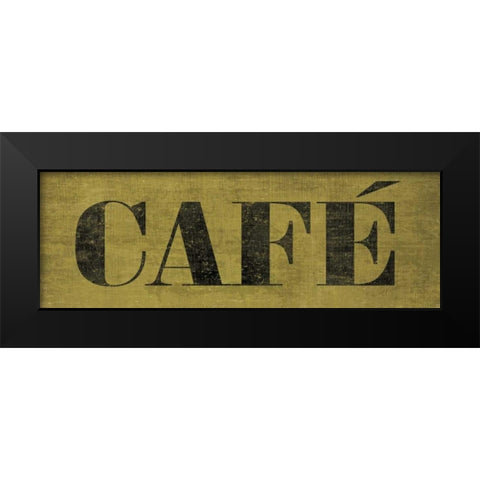 Cafe III Black Modern Wood Framed Art Print by Harbick, N