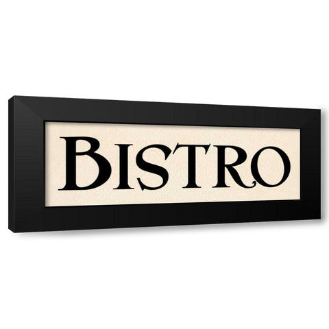 Bistro I Black Modern Wood Framed Art Print with Double Matting by Harbick, N