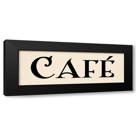 Cafe I Black Modern Wood Framed Art Print with Double Matting by Harbick, N
