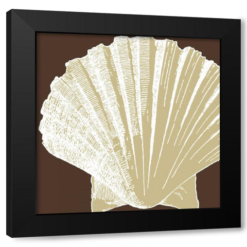 Natural Shell IV Black Modern Wood Framed Art Print with Double Matting by Harbick, N
