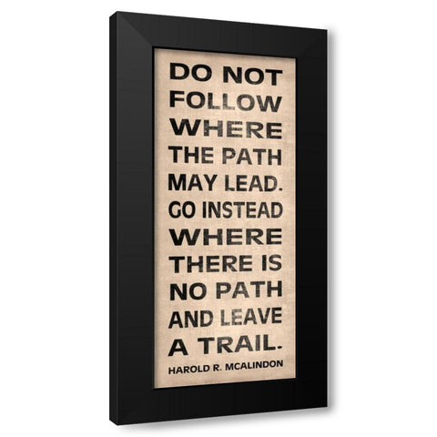 Leave a Trail Black Modern Wood Framed Art Print by Harbick, N