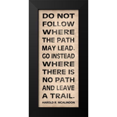Leave a Trail Black Modern Wood Framed Art Print by Harbick, N