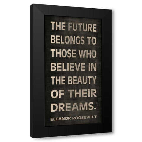 The Future Black Modern Wood Framed Art Print with Double Matting by Harbick, N