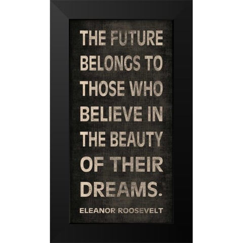 The Future Black Modern Wood Framed Art Print by Harbick, N