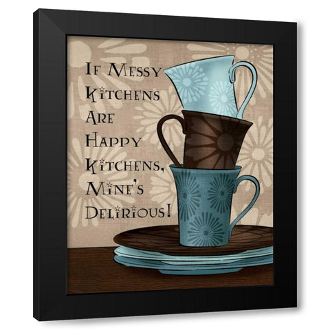 In the Kitchen I Black Modern Wood Framed Art Print with Double Matting by Harbick, N