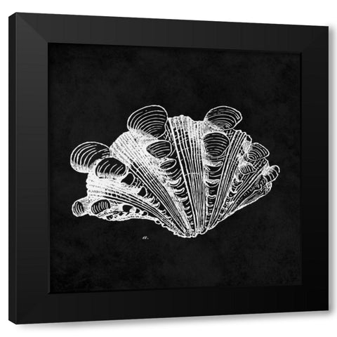 Elegant Negative III Black Modern Wood Framed Art Print with Double Matting by Harbick, N