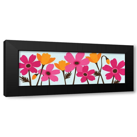 Spring Bouquet Panel I Black Modern Wood Framed Art Print with Double Matting by Harbick, N