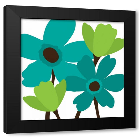 Spring Bouquet I Black Modern Wood Framed Art Print by Harbick, N