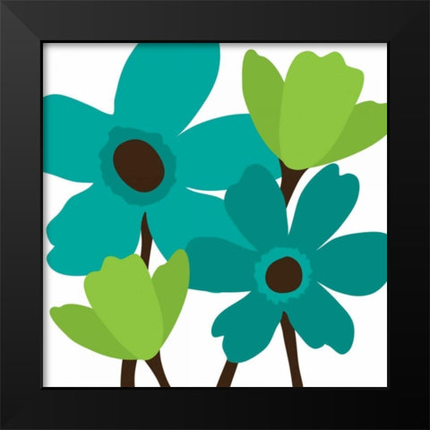 Spring Bouquet I Black Modern Wood Framed Art Print by Harbick, N