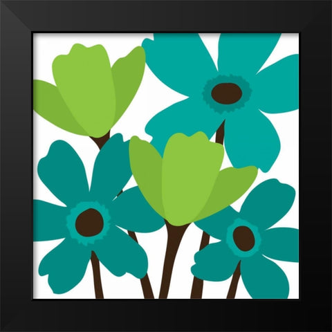 Spring Bouquet II Black Modern Wood Framed Art Print by Harbick, N