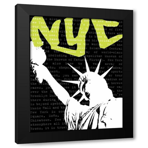 Travel Graffiti III Black Modern Wood Framed Art Print by Harbick, N