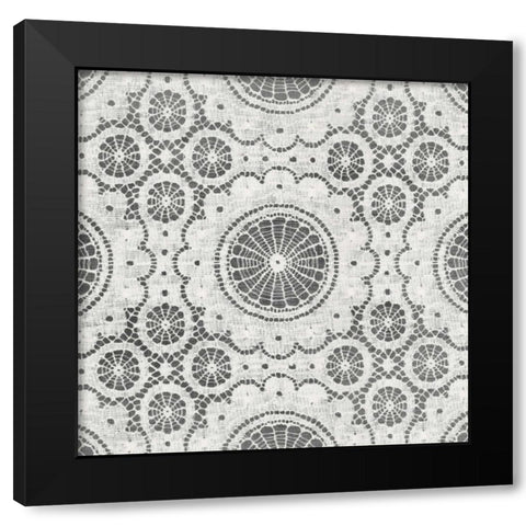 Elegance in Gray I Black Modern Wood Framed Art Print by Harbick, N