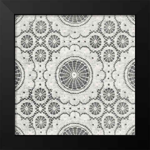 Elegance in Gray I Black Modern Wood Framed Art Print by Harbick, N