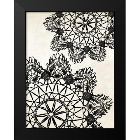 Doilies I Black Modern Wood Framed Art Print by Harbick, N
