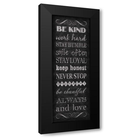 Rules for Life I Black Modern Wood Framed Art Print by Harbick, N