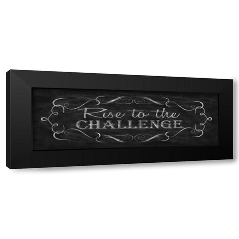 Rise to the Challenge Black Modern Wood Framed Art Print by Harbick, N