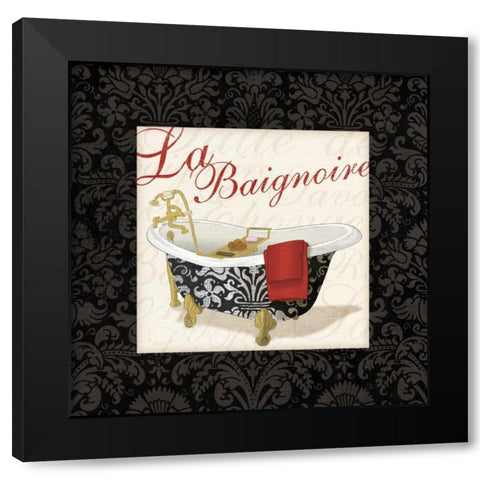 Classic Bathtub Black Modern Wood Framed Art Print by Harbick, N