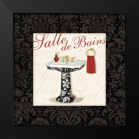 Classic Sink Black Modern Wood Framed Art Print by Harbick, N