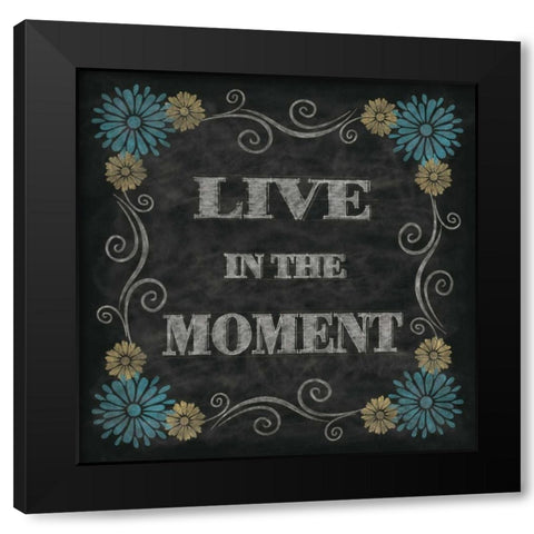 Chalkboard Inspirations II Black Modern Wood Framed Art Print with Double Matting by Harbick, N