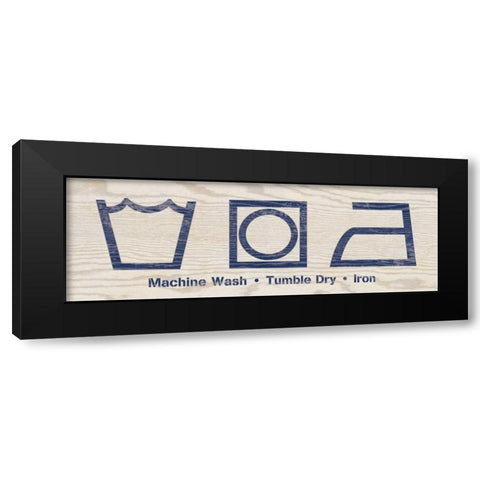 Laundry Icons I Black Modern Wood Framed Art Print with Double Matting by Harbick, N