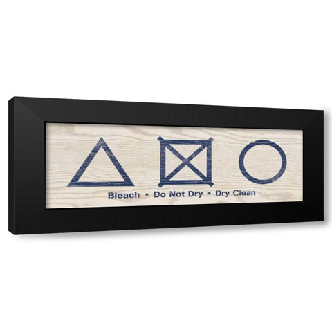 Laundry Icons II Black Modern Wood Framed Art Print with Double Matting by Harbick, N