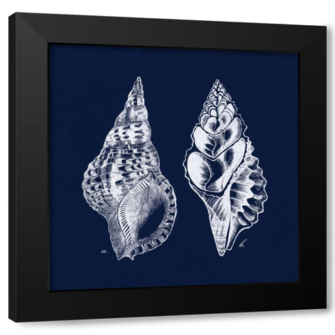 Shell Negative I Black Modern Wood Framed Art Print by Harbick, N