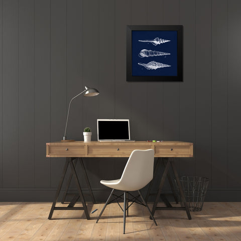 Shell Negative II Black Modern Wood Framed Art Print by Harbick, N