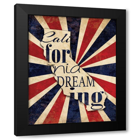 California Dreaming I Black Modern Wood Framed Art Print with Double Matting by Harbick, N