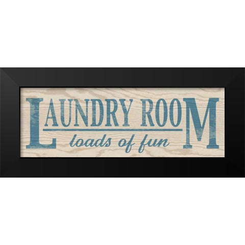 Loads of Fun - Blue Black Modern Wood Framed Art Print by Harbick, N