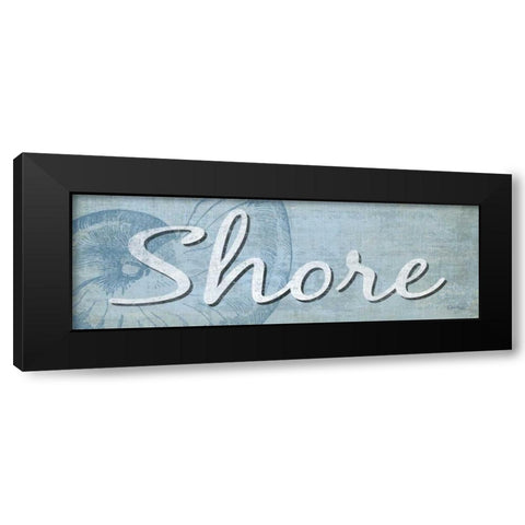 Blue Shore Black Modern Wood Framed Art Print with Double Matting by Harbick, N.