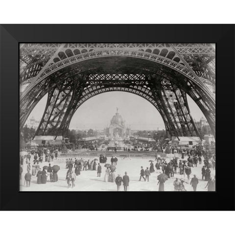 Vintage Paris II Black Modern Wood Framed Art Print by Harbick, N.