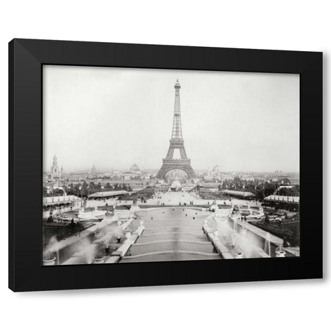 Vintage Paris V Black Modern Wood Framed Art Print by Harbick, N.