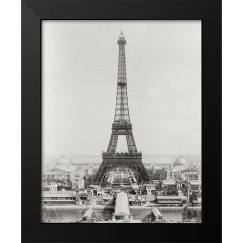 Vintage Paris VII Black Modern Wood Framed Art Print by Harbick, N.
