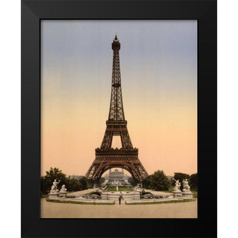 Vintage Paris IX Black Modern Wood Framed Art Print by Harbick, N.