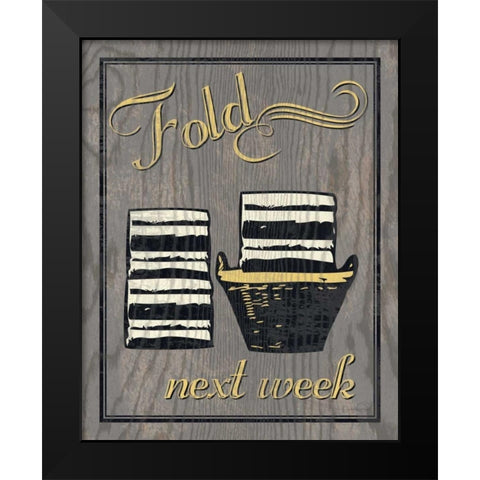 Fold - Gray Black Modern Wood Framed Art Print by Harbick, N.