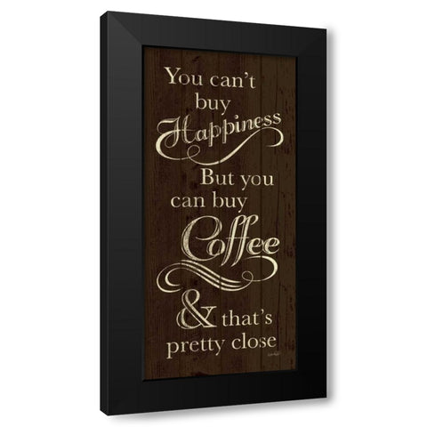 Cant Buy Happiness Black Modern Wood Framed Art Print with Double Matting by Harbick, N.