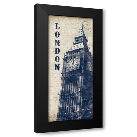 Big Ben in Indigo Black Modern Wood Framed Art Print with Double Matting by Harbick, N.