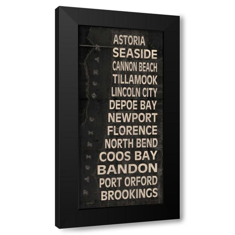 Oregon Coast I Black Modern Wood Framed Art Print by Harbick, N.