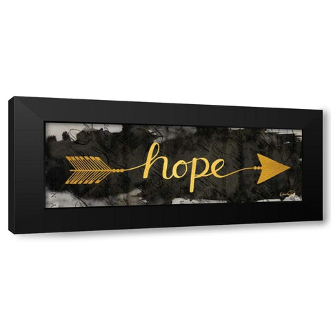 Hope Arrow Black Modern Wood Framed Art Print by Harbick, N.
