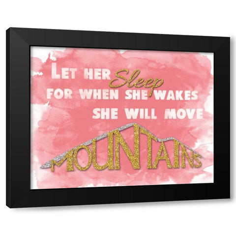 Let Her Sleep I Black Modern Wood Framed Art Print with Double Matting by Harbick, N.