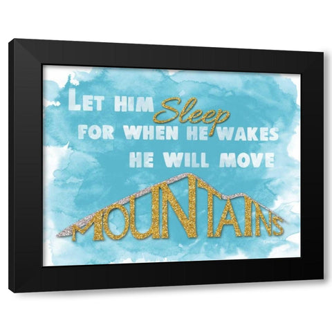 Let Him Sleep I Black Modern Wood Framed Art Print with Double Matting by Harbick, N.