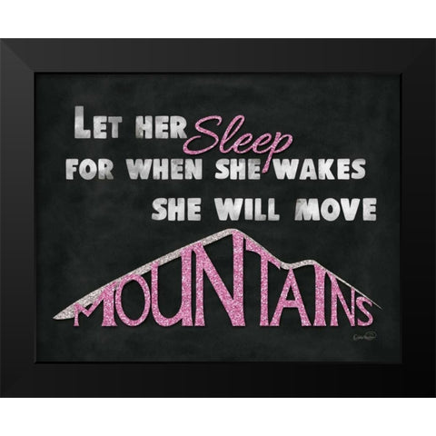 Let Her Sleep II Black Modern Wood Framed Art Print by Harbick, N.