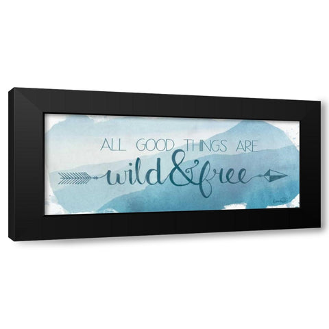 Wild and Free Black Modern Wood Framed Art Print with Double Matting by Harbick, N.