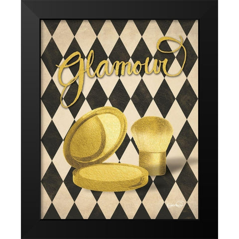 Glamour Compact Black Modern Wood Framed Art Print by Harbick, N.