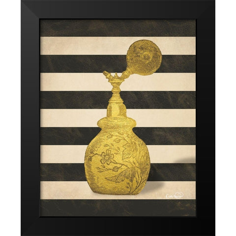 Vintage Gold Atomizer Black Modern Wood Framed Art Print by Harbick, N.