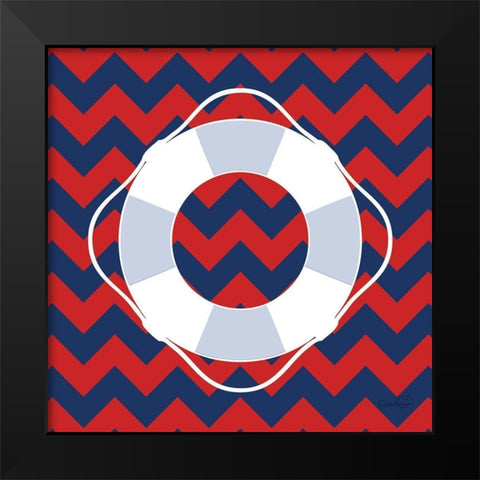 Life Preserver II Black Modern Wood Framed Art Print by Harbick, N.