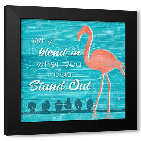 Stand Out Black Modern Wood Framed Art Print by Harbick, N.