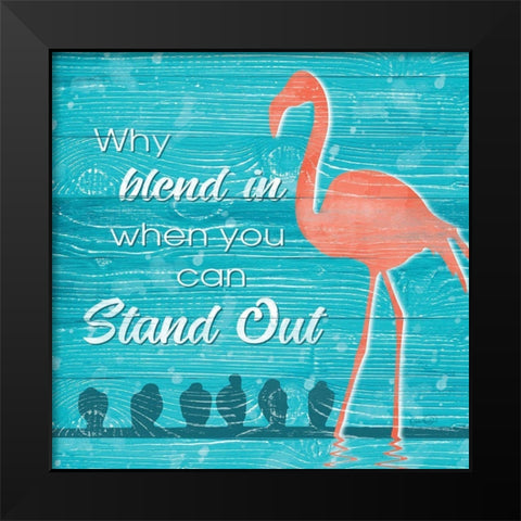 Stand Out Black Modern Wood Framed Art Print by Harbick, N.