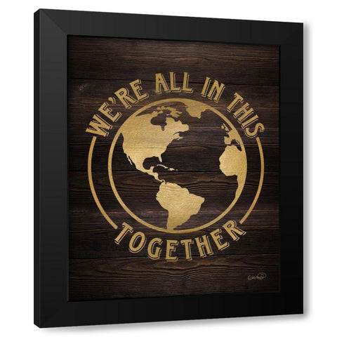 All Together Black Modern Wood Framed Art Print by Harbick, N.