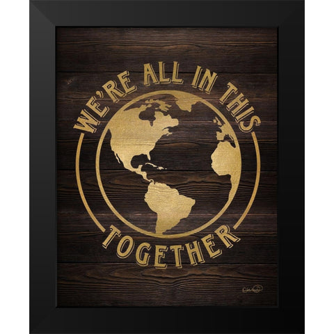 All Together Black Modern Wood Framed Art Print by Harbick, N.